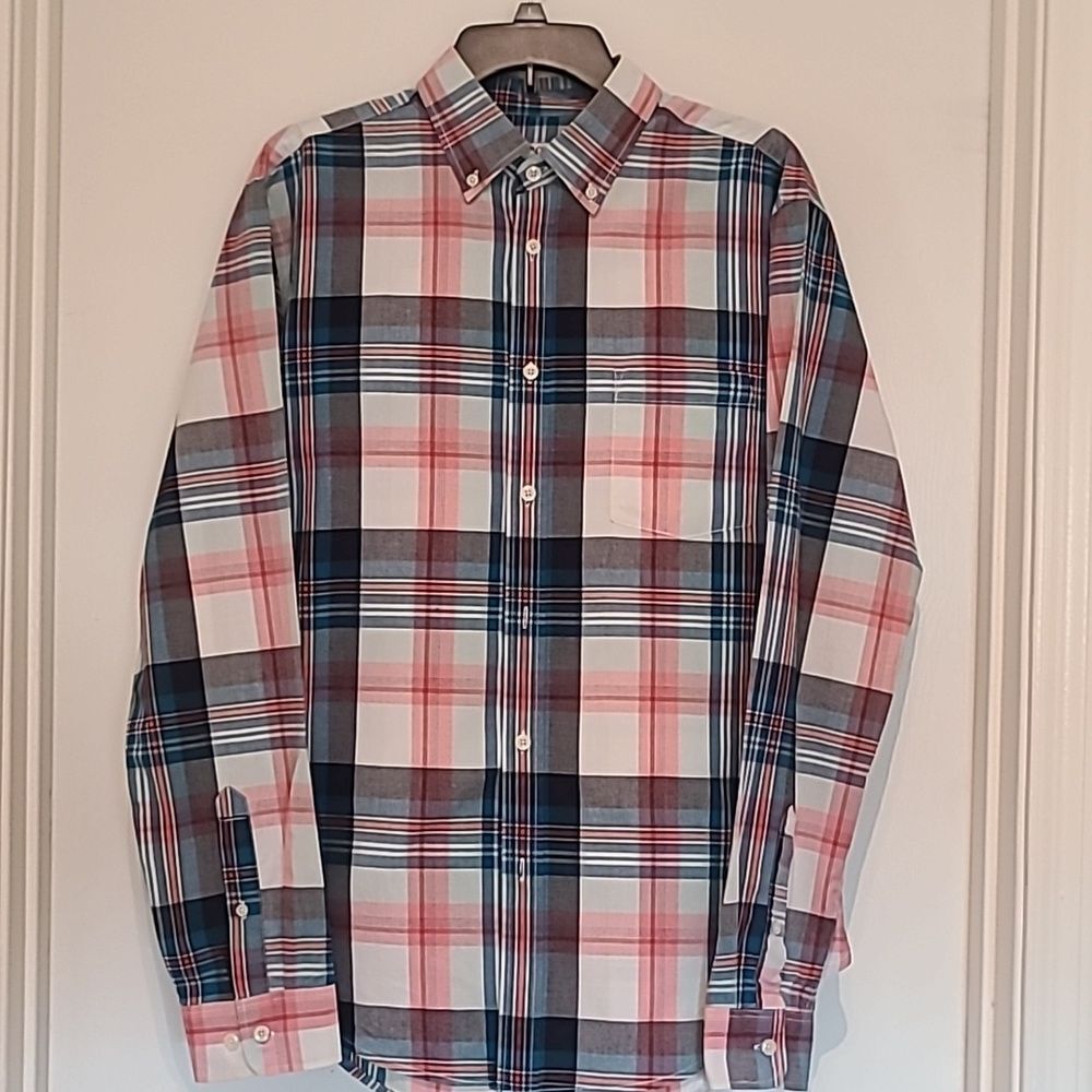 Mens Merona Button Down Long Sleeve Lrg